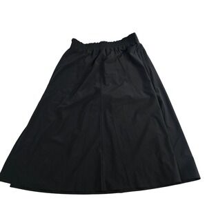 Athleta Savannah Skirt Women's Medium Black Midi Casual Travel‎